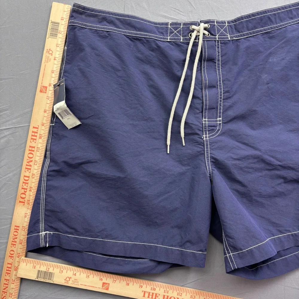 Polo‎ Ralph Lauren Mens Navy Blue Swim Trunks XXL NWT Contrast Stitch Summer